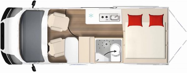 Bürstner B66 600 C: Grundriss